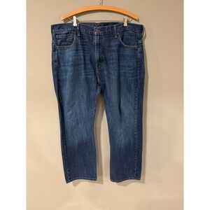 Levi Strauss Co Mens 569 W38xL30 Dark Wash Straight Loose Fit Denim Jeans